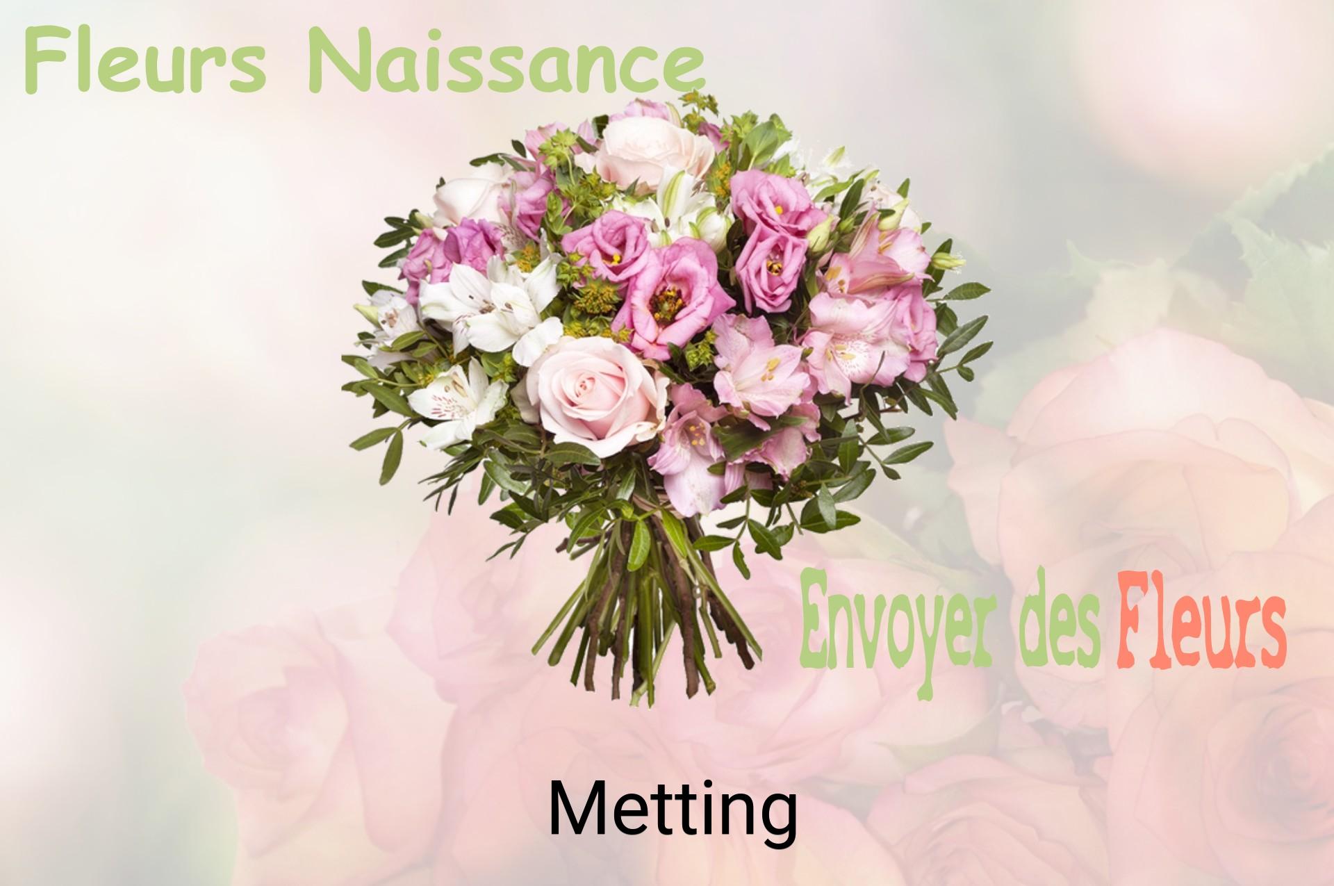 Bouquet de fleurs de naissance livré à Metting